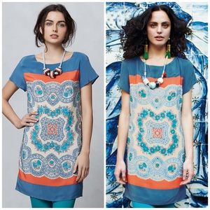 Anthropologie Meadow Rue Silk Shift Dress